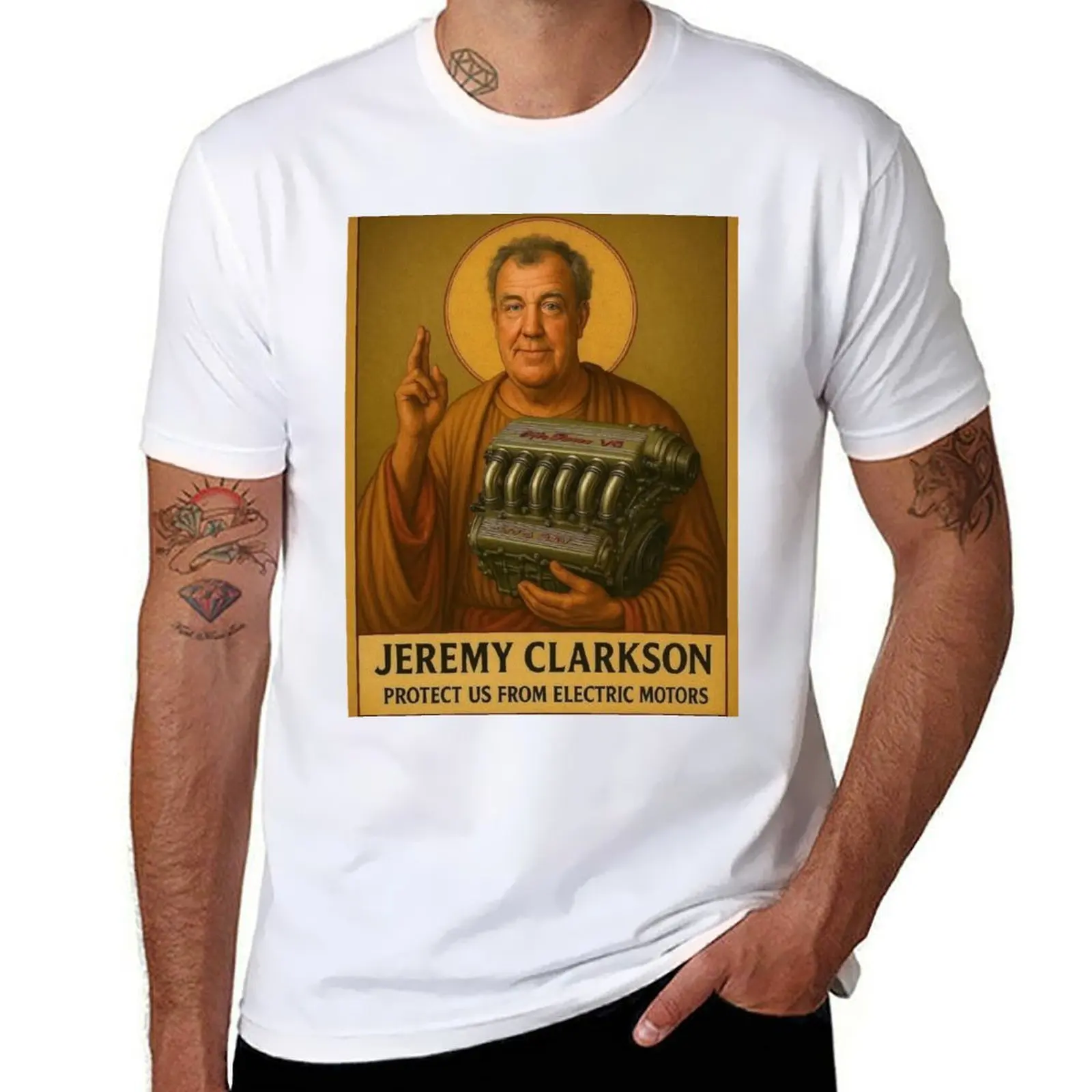 

Saint Clarkson - Save us from EVs! T-Shirt man tshirt funny t shirts man T-Shirt