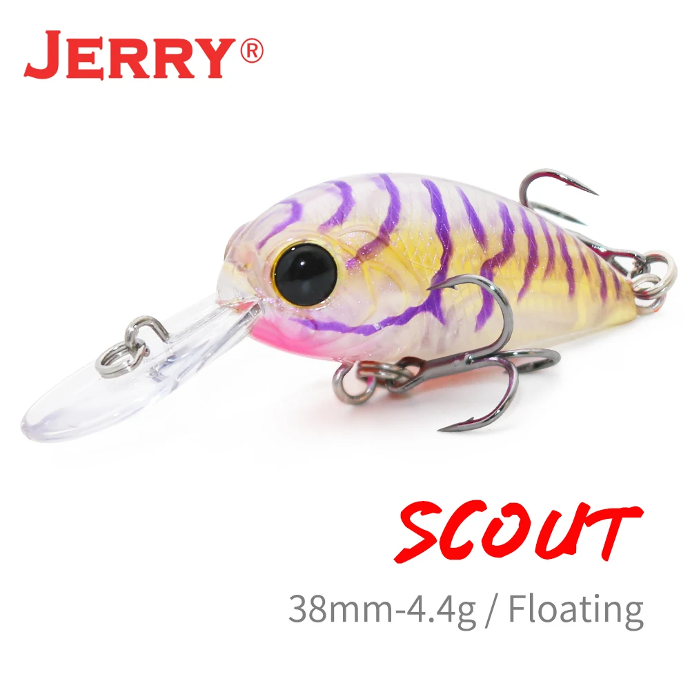 Jerry Scout Crankbait Ultraligero Flotante 38mm Wobbler Buceo Profundo - imagen 3
