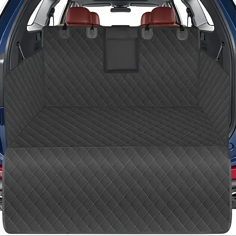Waterproof Dog Cargo Liner for Car Trunk, 600D Oxford Pet Mat with PP Cotton Padding and Rubber Non Slip Backing, Universal Fit