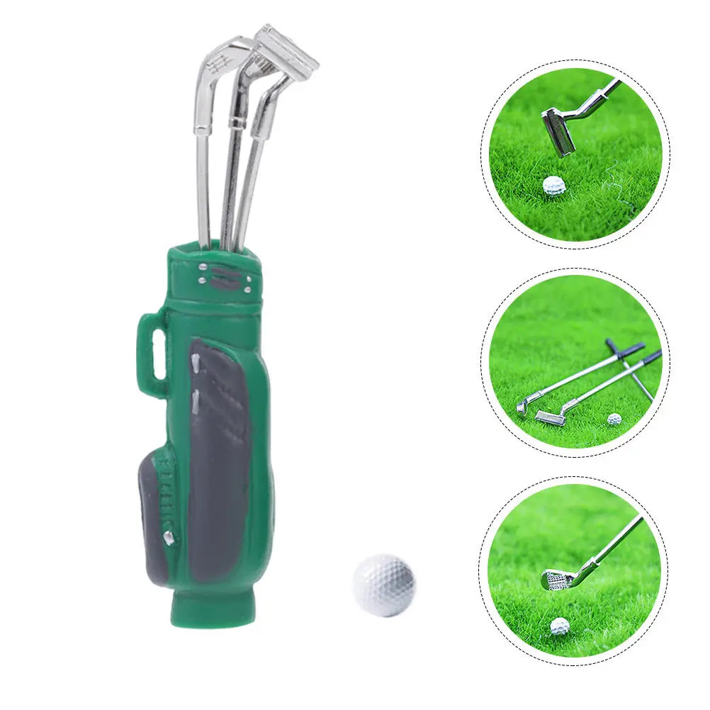 

1Set Mini Golf Simulation Set Durable Safe Long Lasting Kids Cognitive Development Portable Lightweight Realistic Photo Prop