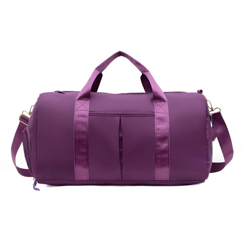 

Oxford Travel Luggage Bag Short Distance Multi-functional Nylon Duffle Bag Solid Color Multi Layered Gym Shoulder Bag Business