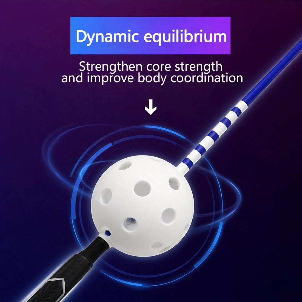 FzcSpeed Golf Swing Trainer Aid Practice Warm-Up Stick for Strength and Tempo Training Suit for Practice Chipping Hitting