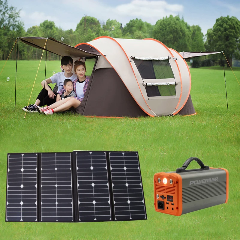 Portable 100 Watt Folding Solar Panel Charger For Camping RV Solar Power Controller And Charging Device view 6