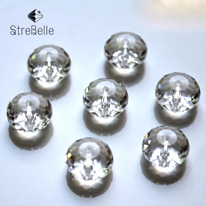 StreBelle 6 x 8 mm, 50 Stück, AAA, lose Spacer-Perlen aus Glas, facettierte Rondelle-Perlen für Mode-DIY-Schmuckherstellungszubehör – Detail 7