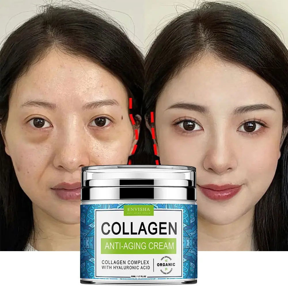 

Retinol Collagen Facial Cream Skin Anti Aging Wrinkle Lightening Whitening Collagen Elastin Face Cream For Face Black Skin