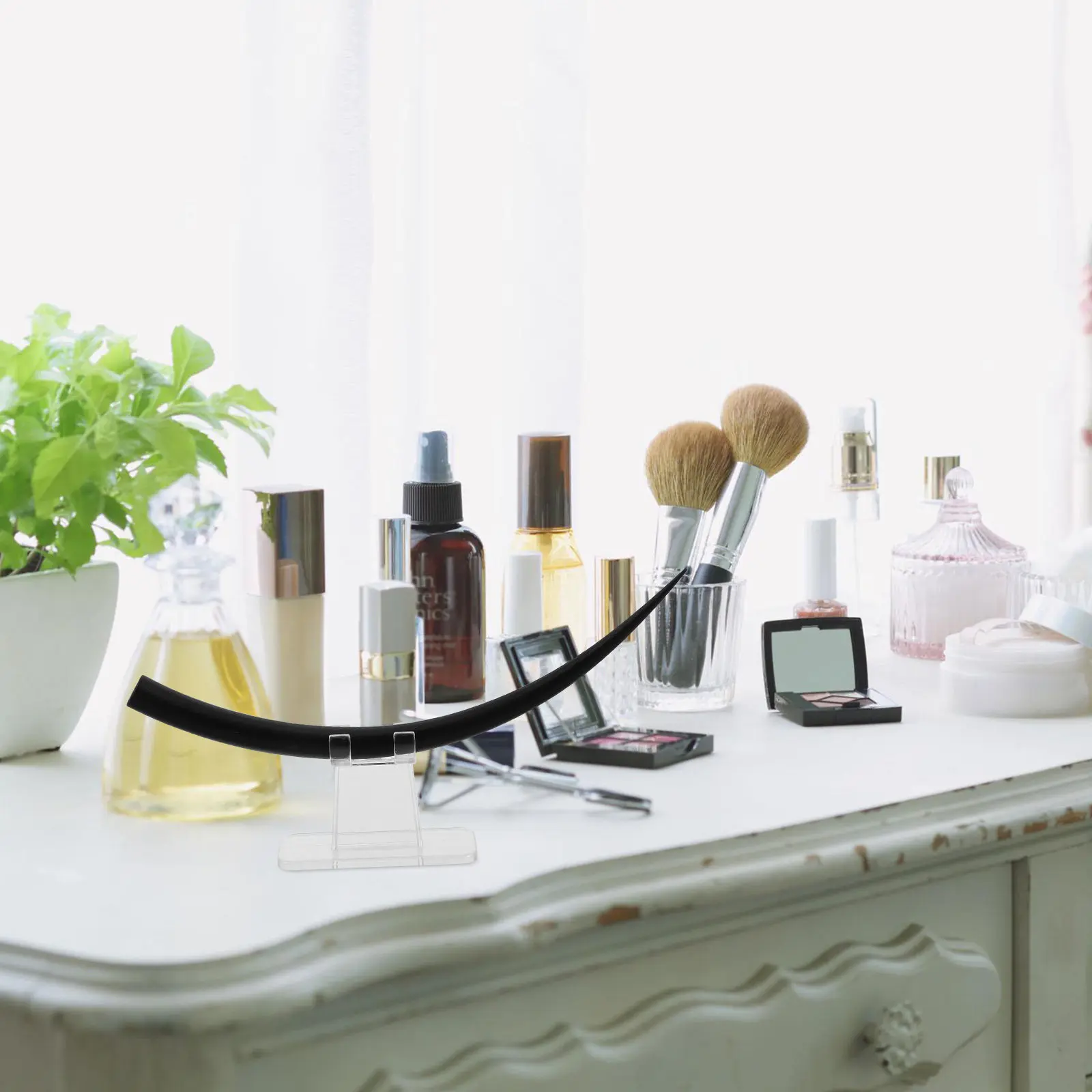 

Набор из 2 демонстрационных накладных ресниц для обучения и демонстрации завивки, естественный вид, для салонов и центров красоты