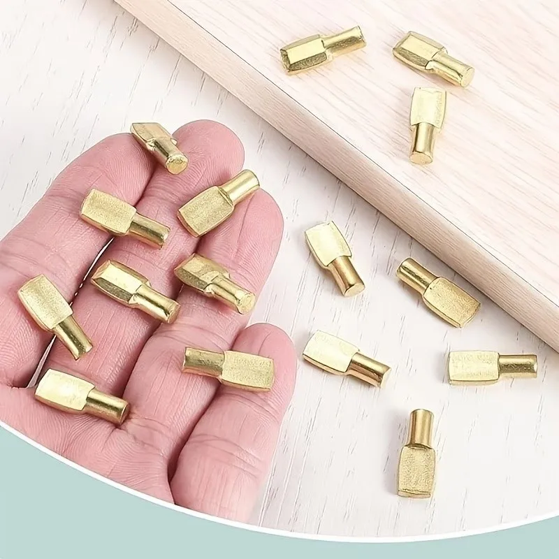 84 pcs 6mm Spoon-Shaped Shelf Supports, Spoon-Shaped Design for Bookshelf Support, Multipurpose, Versatile
