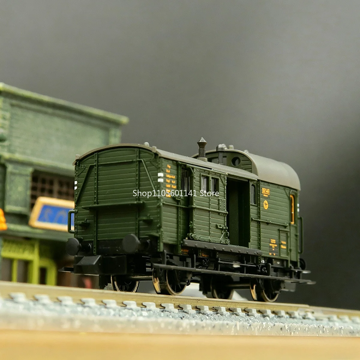 N-type Proportional Train Model Carriage FLEISCHMANN 6660146 DRG Second-generation Caboose Truck Collection Model
