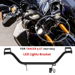 Tracer9GT Motorcycle Aluminum LED Lights Bracket Auxiliary Light Mounting Front Bracket Fit For YAMAHA Tracer 9 GT 2021-2023
