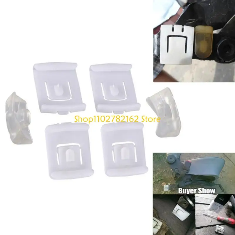 547B 6Pcs Car Sliders & Clips Set 435881203A Vehicle Interior Clip Fits Automotive Golf MK1 MK2 Smooth Movement