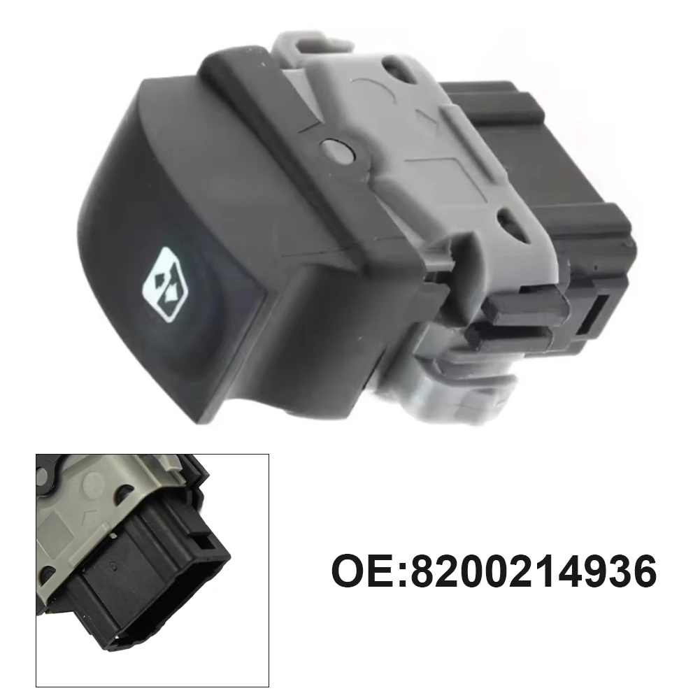 Electric Window Button 6.5*5*2.5cm Power Window Regulator Cost-effective Replacement DIY Repair Solution For Clio III