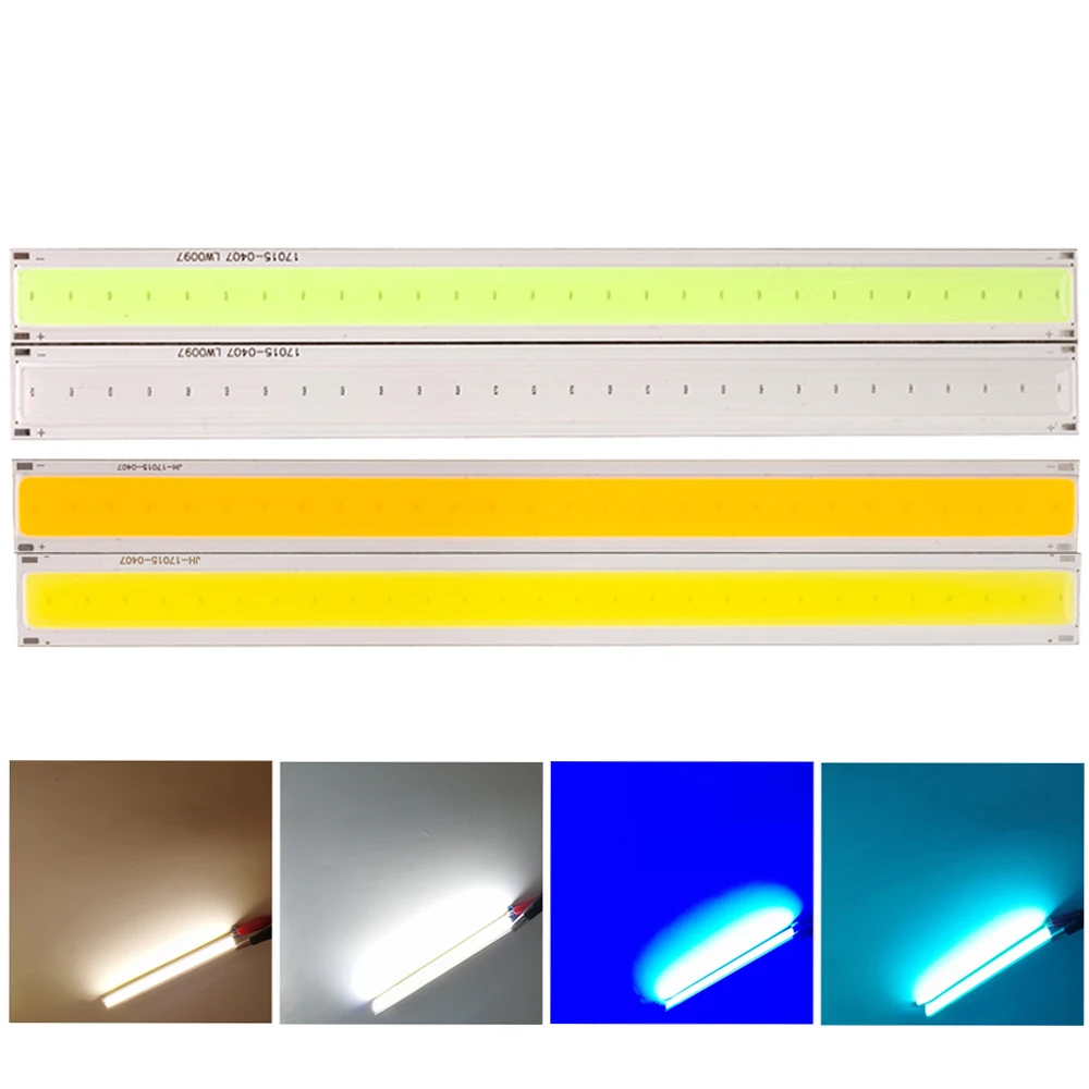 Led Lampe Barre Bande Dc12v-14v Lighting 170x15mm 12v-14v Source Saving Light Strip 600lm Lamps Wall Cold Chip Diy Cob For Dc 6w