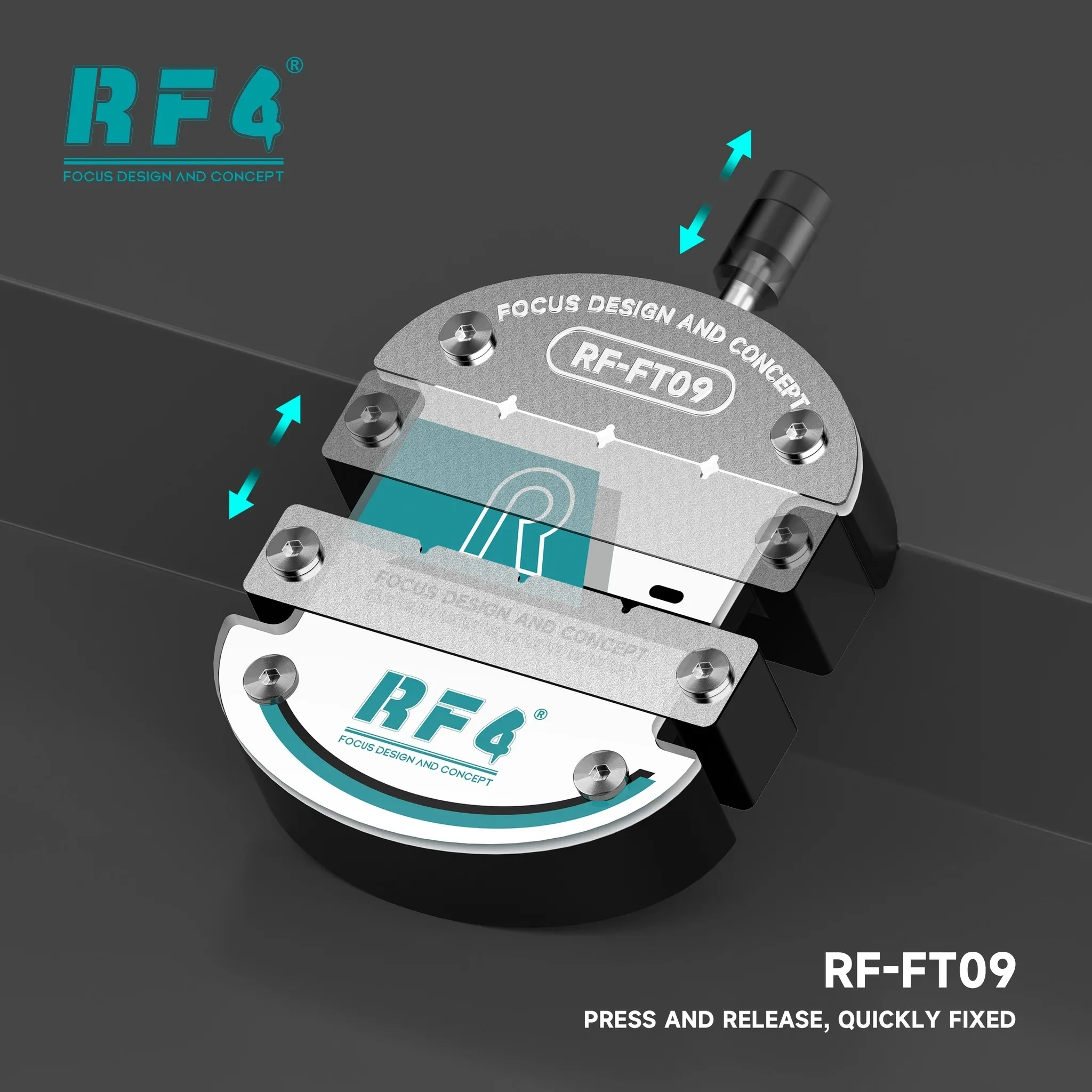 

RF4 RF-FT09 Плата с ЧПУ, приспособление для печатных плат, инструменты для мобильных телефонов, процессор IC, прецизионный держатель компонентов, ремонт, пайка, регулируемый зажим
