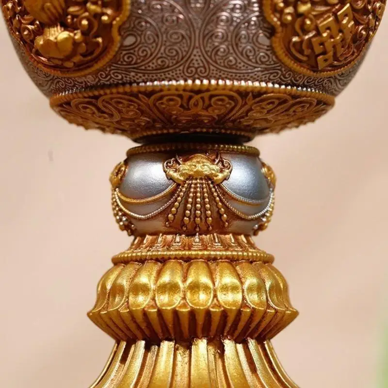 G6KF LED الراتنج مصباح التبت الزبدة الإلكترونية مصباح البوذية الجدول محور ديكور