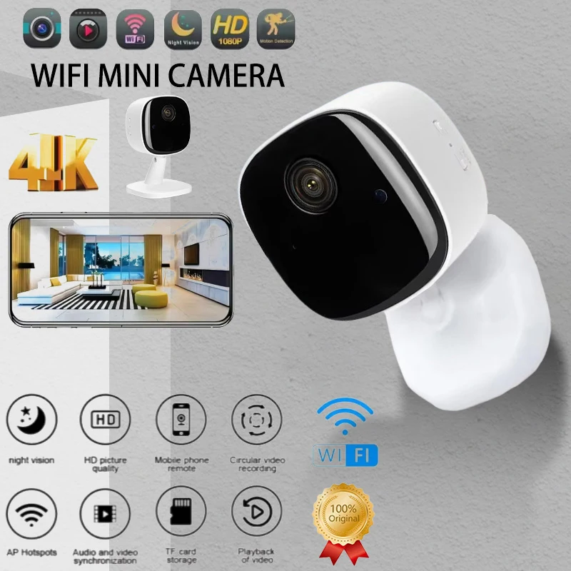 4K Security Camera Wireless Full Color Night Vision WiFi Monitor Waterproof Motion Detect Surveillance With 2 Way Audio 2026 NEW
