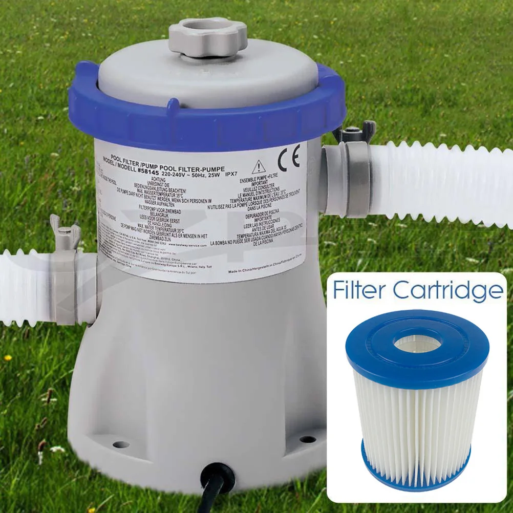 خرطوشة فلتر مكونة من قطعتين لحمامات السباحة - مصيدة بديلة عالية الجودة للحطام الصغير، تركيب سريع للمياه الكريستالية النظيفة #2