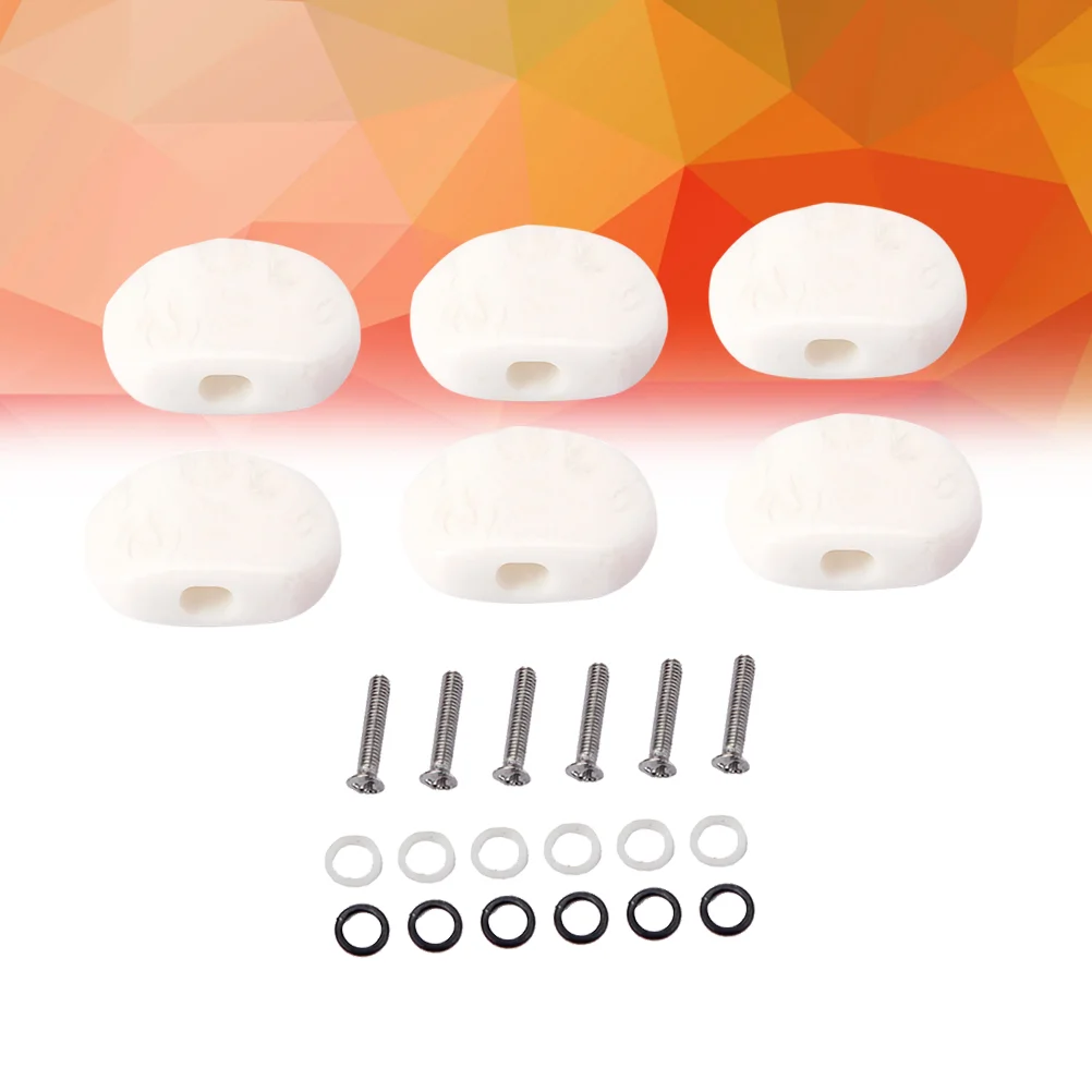 6 PCS/ Big Electronic Tuner for Guitar Tuning Pegs Machine Heads Vintage Tuners