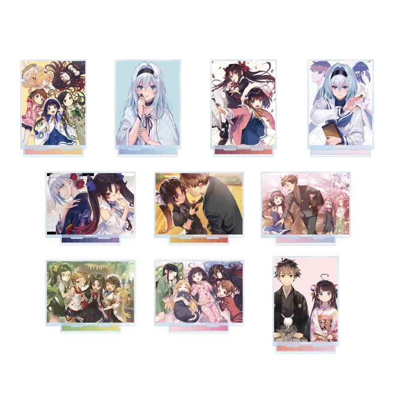 Juego Yashajin Kiyotaki Keika Charlotte Izoard Sora Ginko Hinazuru Ai muñeco con soporte acrílico figura de Anime modelo Cosplay juguete para regalo