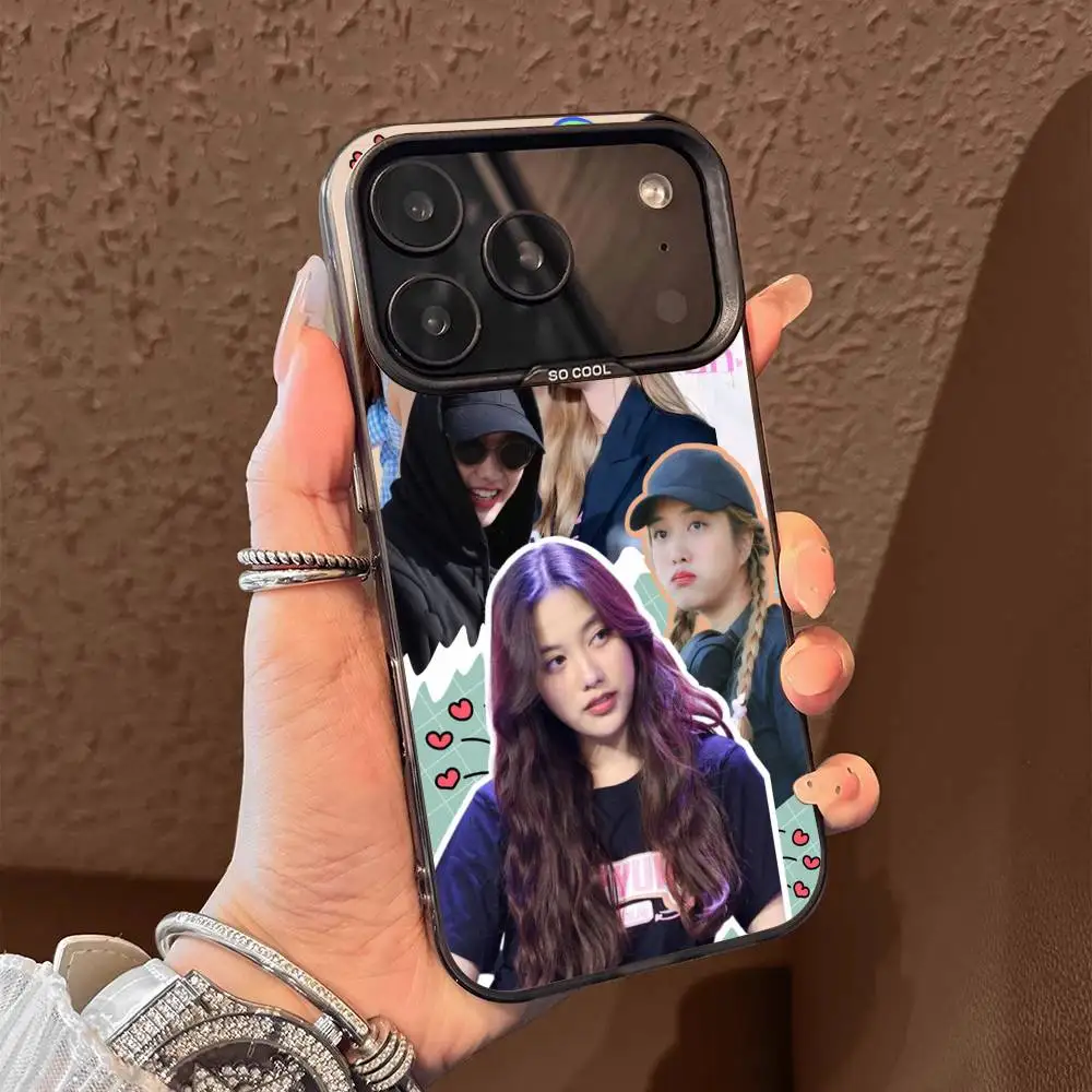 Custodia per telefono F-Freen Sarocha per iPhone 17,16,15,14,13,12,11,Pro,Max,Plus,E,Air,Mini Cover in Tpu nera