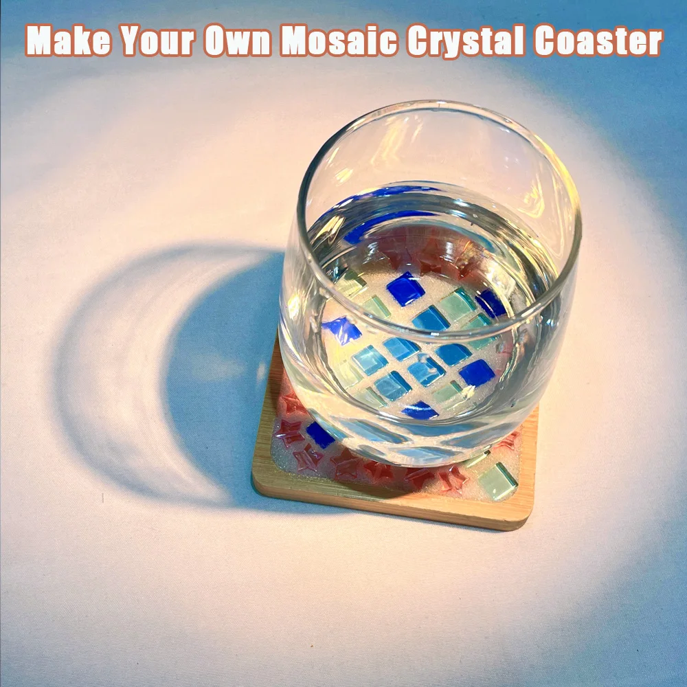 مجموعة أدوات كوستر فسيفساء مونتيسوري - لعبة ألغاز تعليمية DIY للأطفال، مجموعة أنشطة يدوية مبتكرة بين الوالدين والطفل