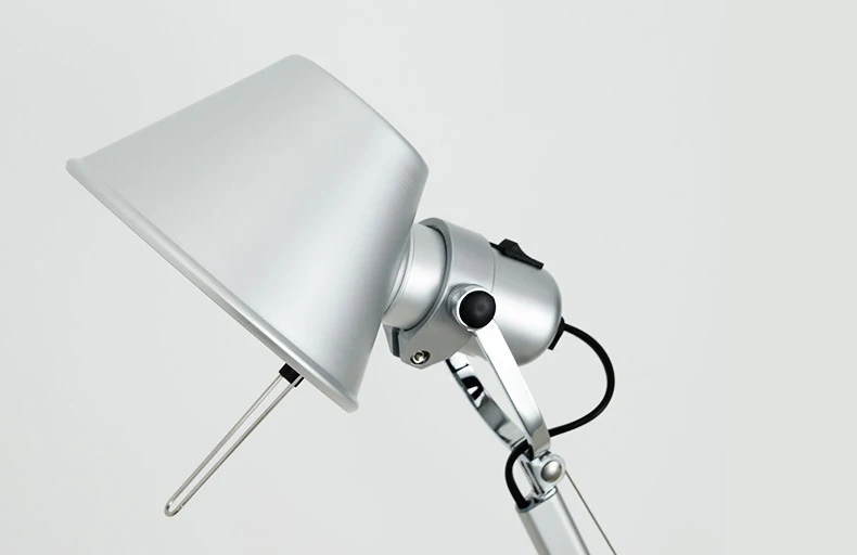 Silver Black Aluminum Floor Lamp E27 Bulb EU AU US Plug