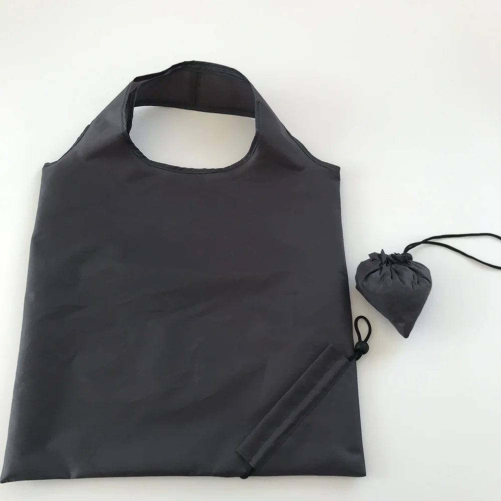 Bolsa de compras plegable de poliéster, bolsa de almacenamiento de fresas para comestibles, duradera, ecológica, de gran capacidad, con impresión personalizada, venta barata