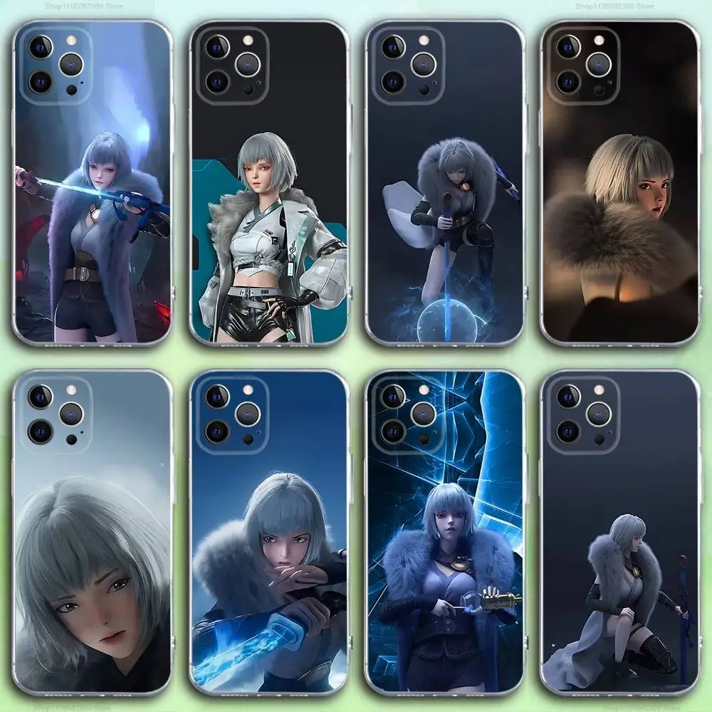 

Anime L-Ling Cage Phone Case For iPhone 16,15,14,13,12,11 Pro,Max,Plus,X,XS,XR,SE4,E Mini Transparent Soft Cover