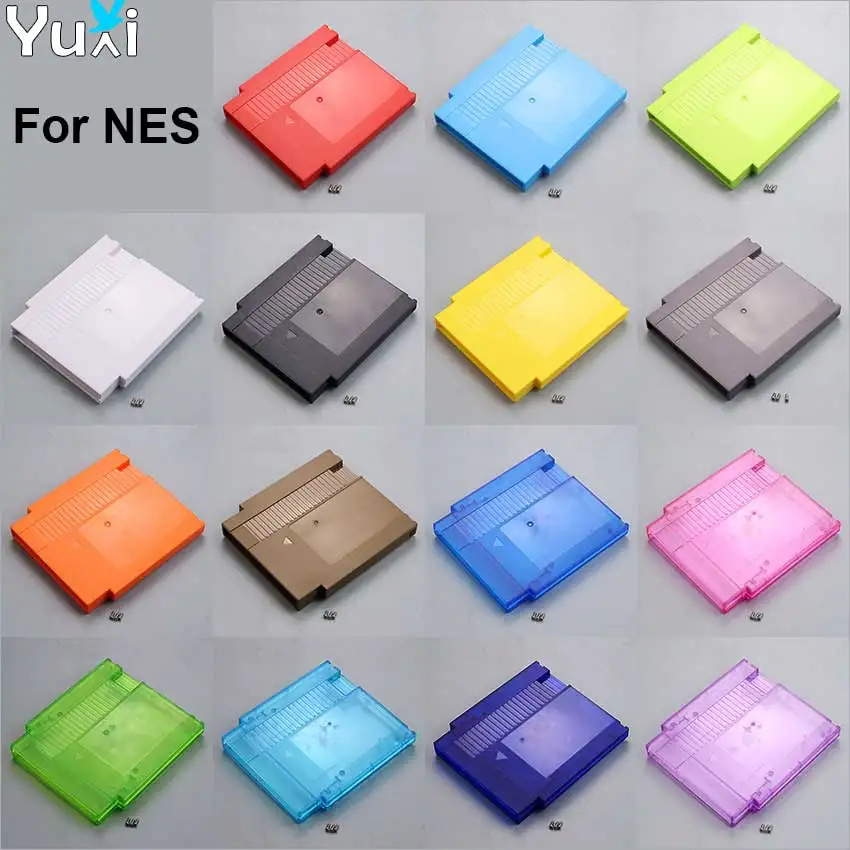 YuXu Hard Plastic Case Cartridge Shell Cover For NES 60Pin To 72Pin Game Card Replacement Shell With 3 Screws
