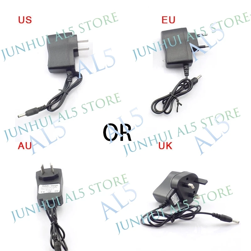 AC to DC 4.2V 0.5A 500ma 3.7V 18650 Power Adapter Rechargeable Battery Torch Headlight Charging Supply 3.5mmx1.35mm Plug Charger