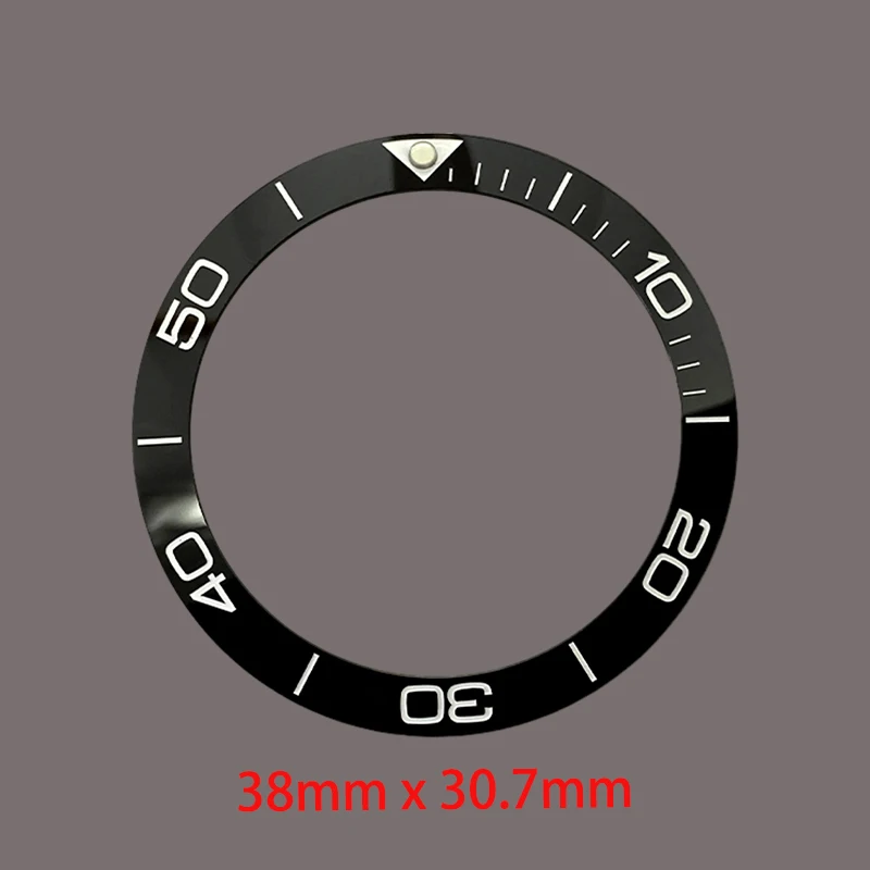 38mm skośny pierścień ceramiczny pasujący do SUB SKX007 SKX009 SRPD GMT Koperta zegarka NH35 NH36 Części do zegarków męskich