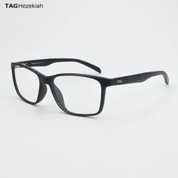 TAG Hezekiah Black Sport Prescription Eyeglasses Frame Men TR90 Optical Glasses Frame Myopia Male Square Spectacles Brand 555