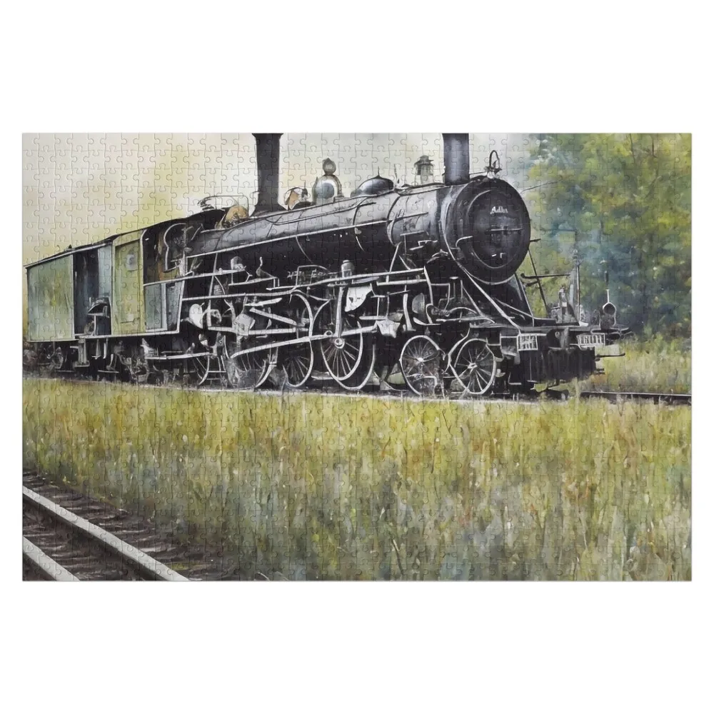 

Railroad Jigsaw Puzzle Photo Game Children Personalized Name Puzzle
