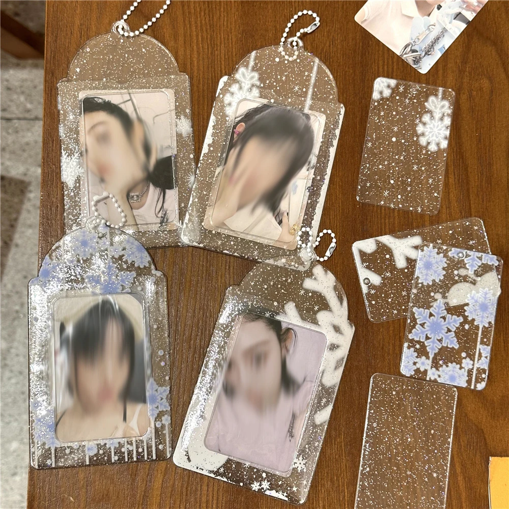 3 Inch Photocard Holder,Idol Photo Protector Picture Sleeve Postcard Credit ID Bank Bus Card Holder