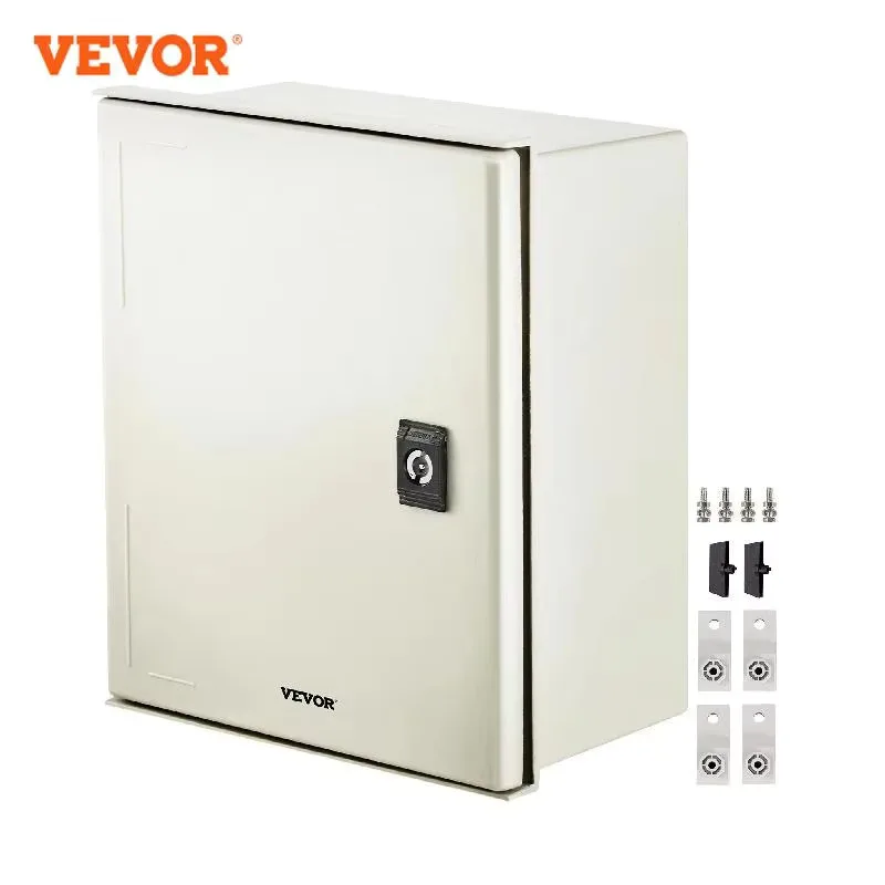 

VEVOR NEMA Steel Enclosure 24 x 20 x 9'' NEMA 4X Fiberglass Electrical Box IP66 Waterproof & Dustproof Electrical Junction Box