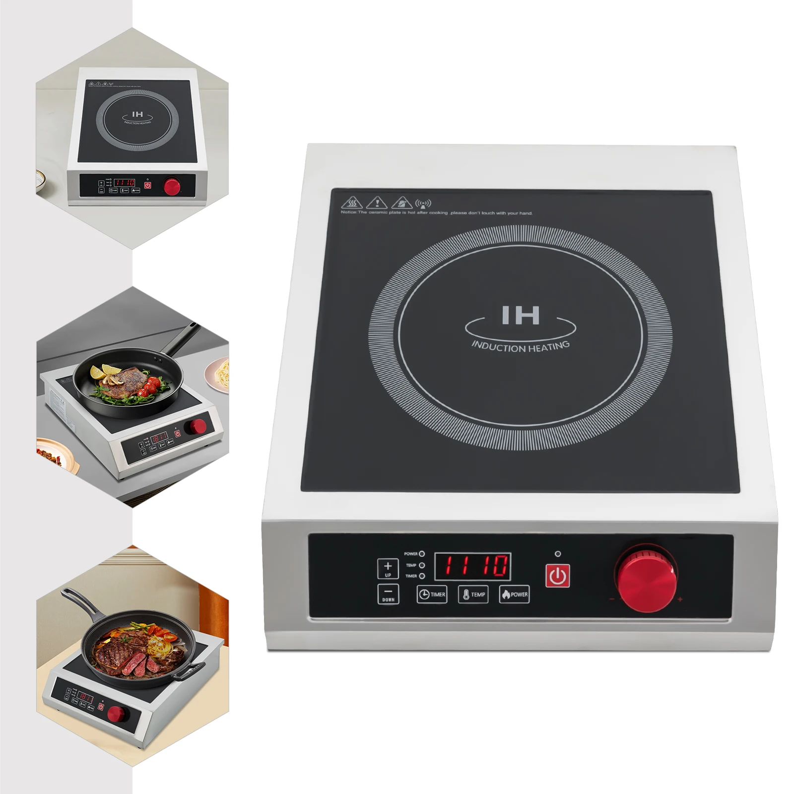Y14 3500W Stainless Steel Induction Cooktop: A Commercial Powerhouse