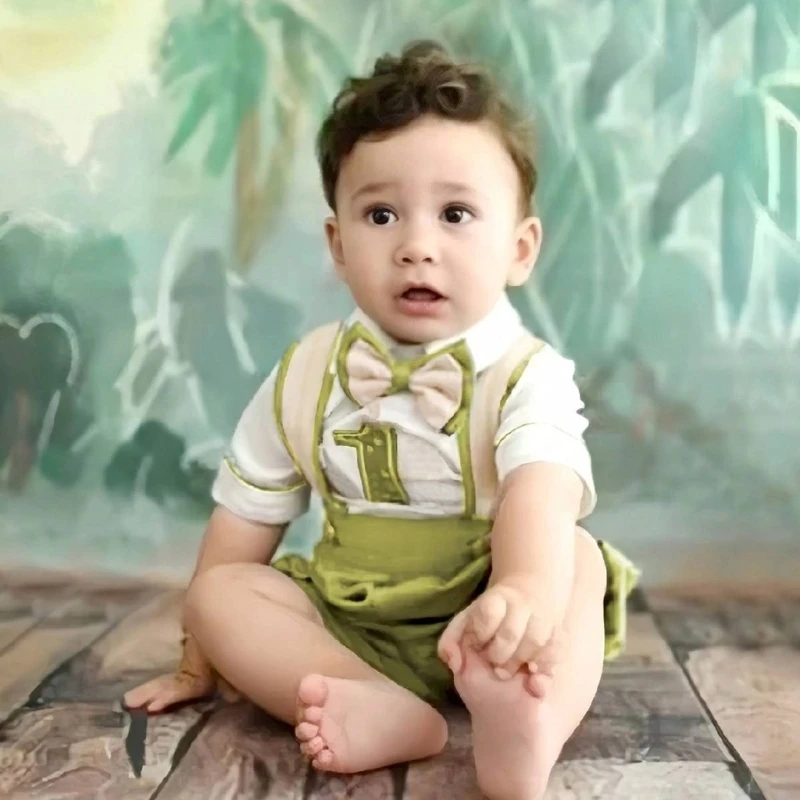 Baby Photo Clothes Shirt & Romper Gentleman Outfit Boy Photography Props Drop shipping