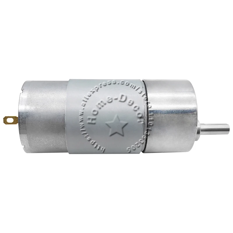 1pcs JGB37-555 DC12V 24V 10rpm-1280rpm Large Torque Speed Reduction Gear Motor with Full Metal Gearbox