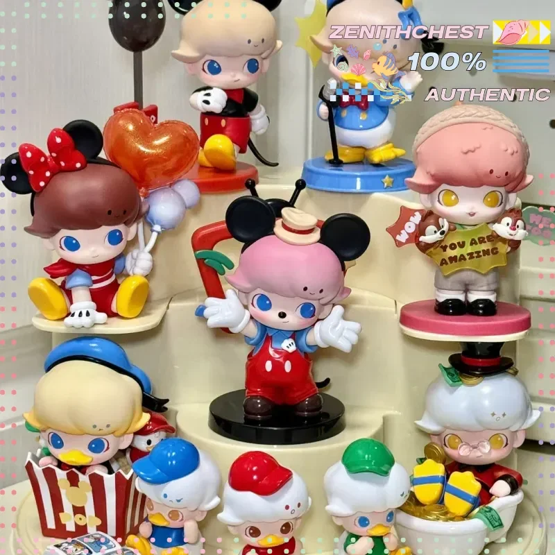 

Аутентичные POP MART Dimoo и Disney Co-Brand Series Mystery Box, украшение интерьера, детский модный специальный подарок, рождественские подарки