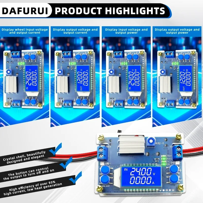 Buck Converter 12v to 5v, 1Pack Voltage Regulator Board DC 6.5-36V 24v Step Down to DC 1.2V-32V Transformer Reducer 4.5A 75W