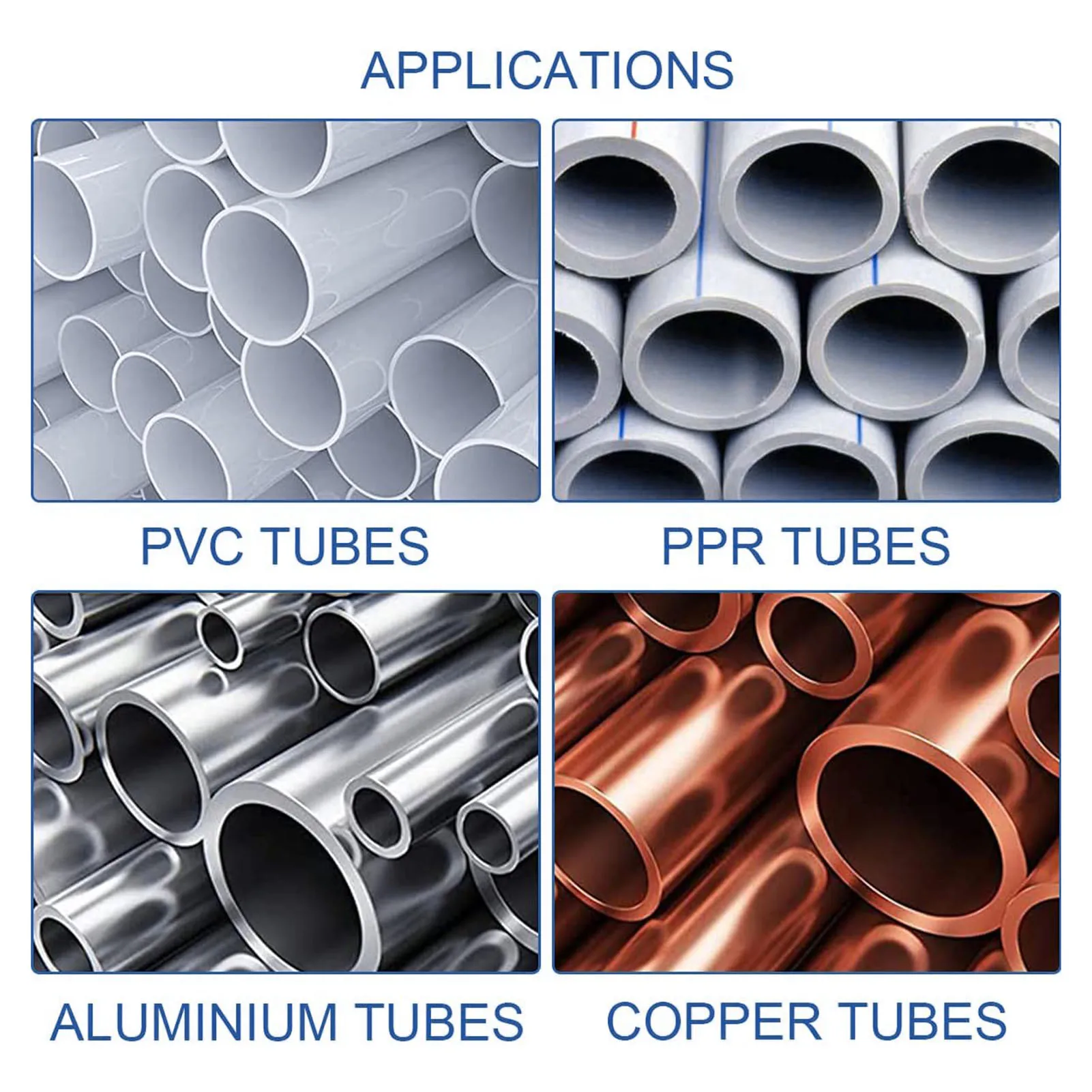 مخرطة الأنابيب المعدنية أداة إزالة الأزيز للأنابيب الخارجية الداخلية لأنابيب PPR البلاستيكية المصنوعة من الألومنيوم والنحاس مقاس 3/16 إلى 1-1/2 بوصة #4