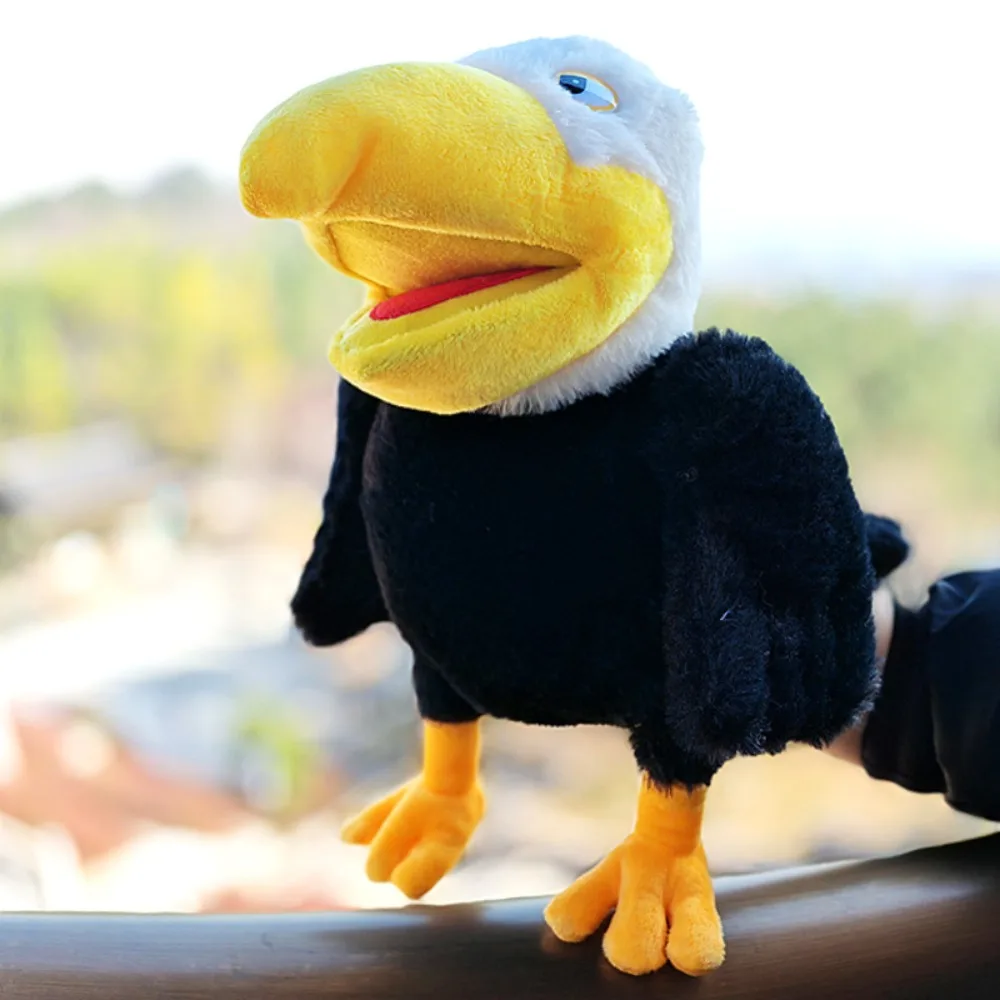 Marioneta de mano Unisex Toucan, nuevos diseños de aves de 5 estilos, juguetes de peluche, accesorios de Control manual de rendimiento lindo