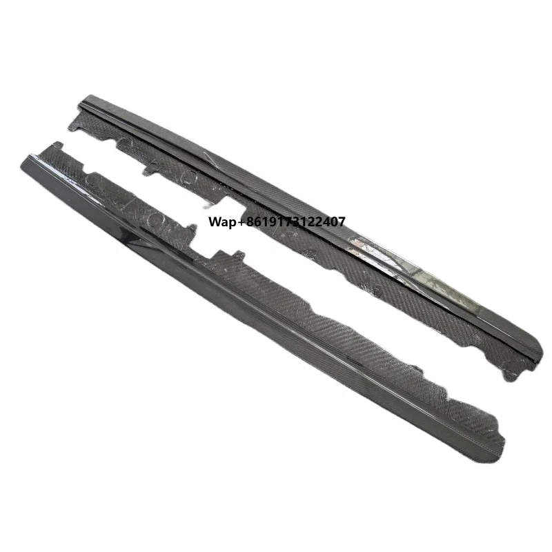 

Высококачественные стильные боковые юбки-спойлеры из сухого карбона для R8, элементы обвеса из сухого карбона