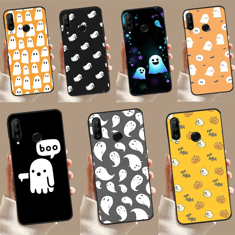 Cute Halloween Ghost Case For Huawei Nova 5T 3i 7i 8i 11i Y60 Y70 Y90 Y91 Y61 9 10 SE P30 P40 Lite P60 Pro Cover