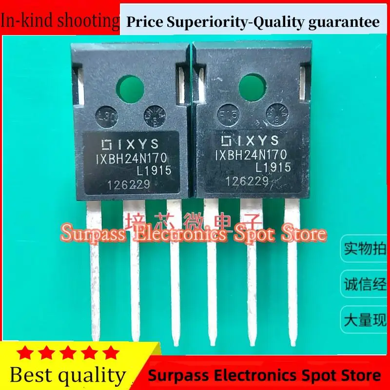 50PCS-100PCS  IXBH24N170  IGBT TO-247 1700V 24A  Price Superiority-Quality guarantee