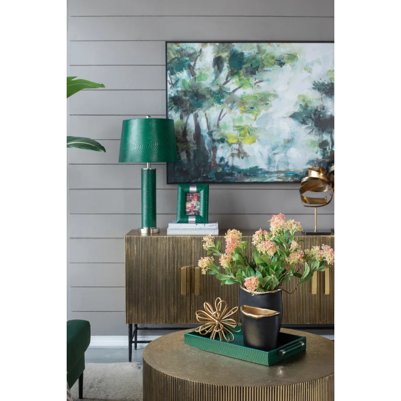 Complimentary lighting Faux Faux leather Lamp Leather Lighting Table Table lamp Textured Textured faux 14x14x27 Leather Table La