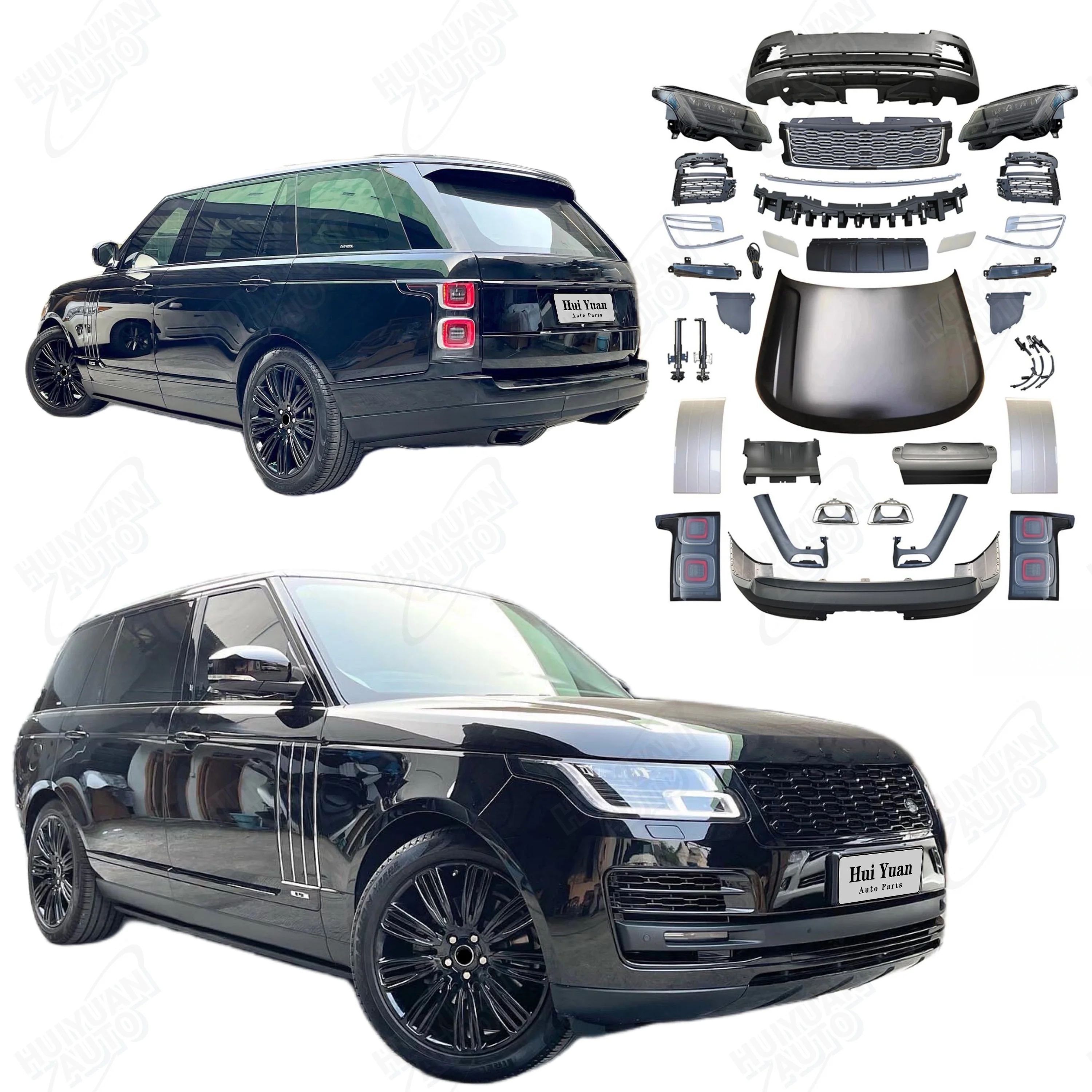 

Top Quality Auto Body Systems for RANGE ROVER Vogue 2013-2017 to 2022 SVA Front Rear Bumper Grille Headlights Taillamps Hood