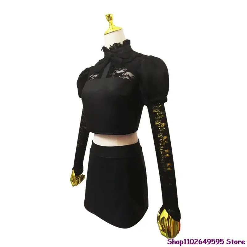 2025 Nowa Gra LOL Ahri KDA Najgorętszy Strój Cosplay Peruka Uszy Anime Dziewięcioogoniasty Lis Seksowny Kostium Kobiety Halloween Czarny ☆ ★ ee ☆ ★