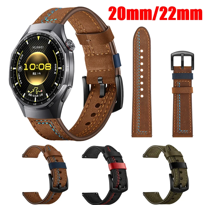 Strap Für Huawei Uhr GT 6 GT6Pro 46mm Leder Armband Für Huawei Uhr GT6Pro GT5 GT4 GT3 GT 46mm 42mm Armband Zubehör