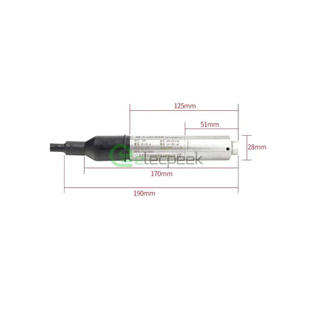 Stainless Steel Guided Wave Radar Anti-Corrosion Liquid Level Transmitter For Reservoirs And Deep Wells