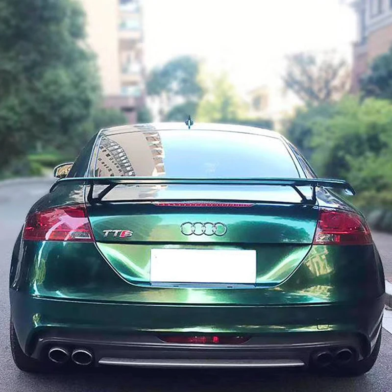 

Glossy Metallic Chameleon Vinyl Wrap Film Green to Gold Adhesive Car Wrapping Foil Decal with Air Release